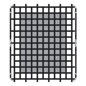 VEVOR Cargo Net Heavy Duty Cargo Net 96" x 81" Adjustable Buckles & S-Hooks