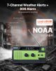 VEVOR Emergency Weather Radio, 4000mAh Battery, FM/AM/WB/NOAA Alert Solar Hand Crank Emergency Radio, with USB Charging Cable