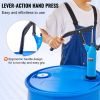 VEVOR Drum Pump, 9.5 oz. Per Stroke, Lever-Action Barrel Pump, Fits 5-55 Gallon Drums with 3-Section Suction Tube Assembly & Hose, Hand Operated