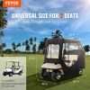 VEVOR Golf Cart Enclosure, 600D Polyester Driving Enclosure with 4-Sided Transparent Windows