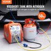 VEVOR Refrigerant Recovery Tank, 50 LBS Capacity, 400 psi Portable Cylinder Tank with Y-Valve for Liquid/Vapor