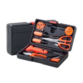 18 Pieces, Test Current Pen,Crosshead Screwdriver,Flathead Screwdriver,Safety Hammer,6 Inch Combination Pliers,Allen Wrench,Aluminum Flashlight,M (Option: 18p)